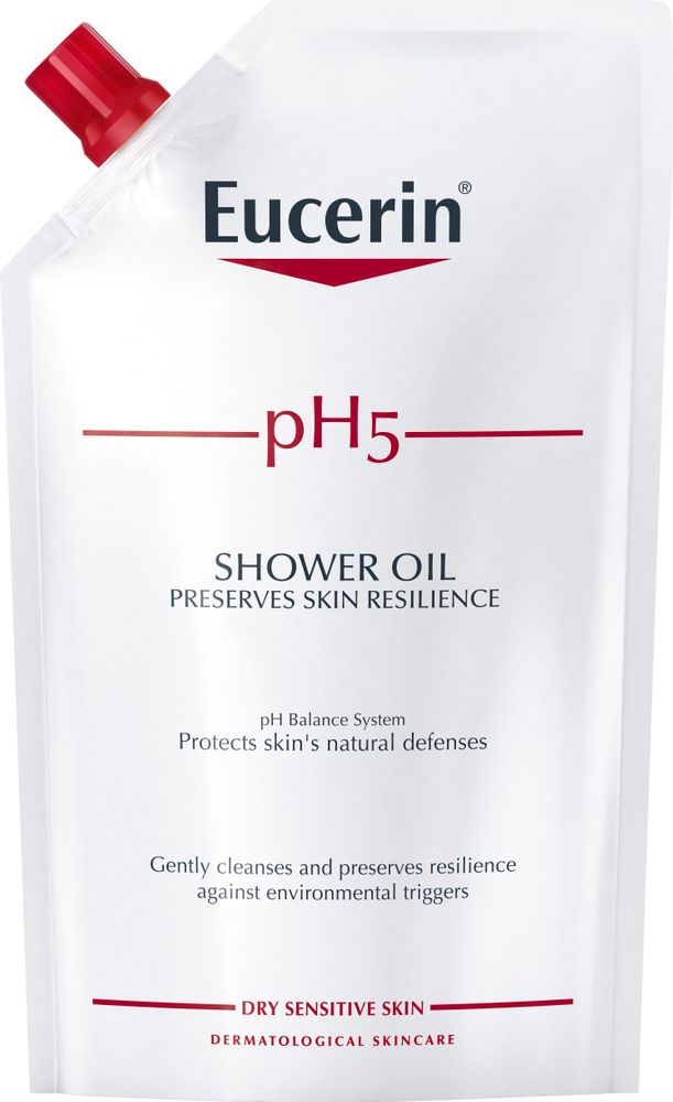 Shower Oil med parfym REFILL, Eucerin, 4dl | Jämför pris Köp Eucerin Shower oil refill utan parfym | Apohem