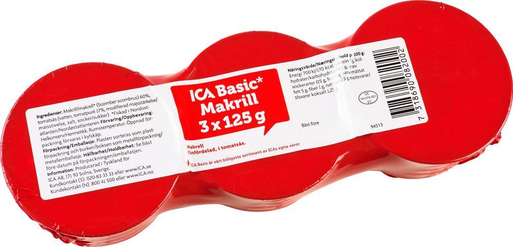 makrill i tomatsås ica makrill i tomatsås ica