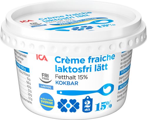 laktosfri creme fraiche kokbar
