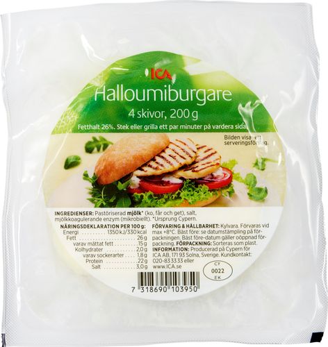 max halloumiburgare kcal